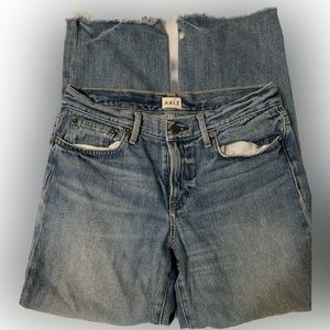 Able straight leg jeans with some distressing